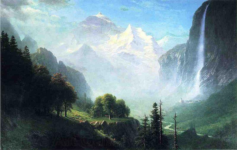 Albert Bierstadt Staubbach Falls, Near Lauterbrunnen, Switzerland France oil painting art